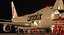 B 747-400F Cargolux Loading Operation Scene 3D model
