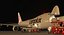 B 747-400F Cargolux Loading Operation Scene 3D model