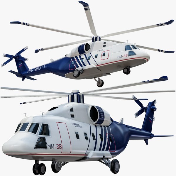 3D model Lowpoly Helicopter Mi-38