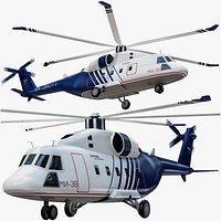 Lowpoly Helicopter Mi-38