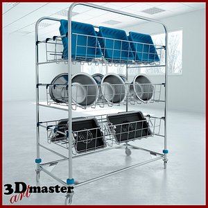 Sterile Processing Wash Cart
