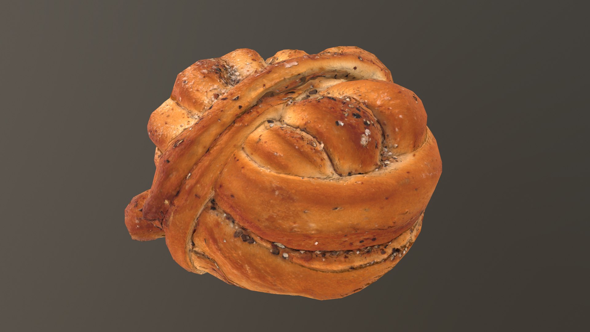 3D Round Challah Bread AR VR PBR Lowpoly With Game Ready 3d Model ...