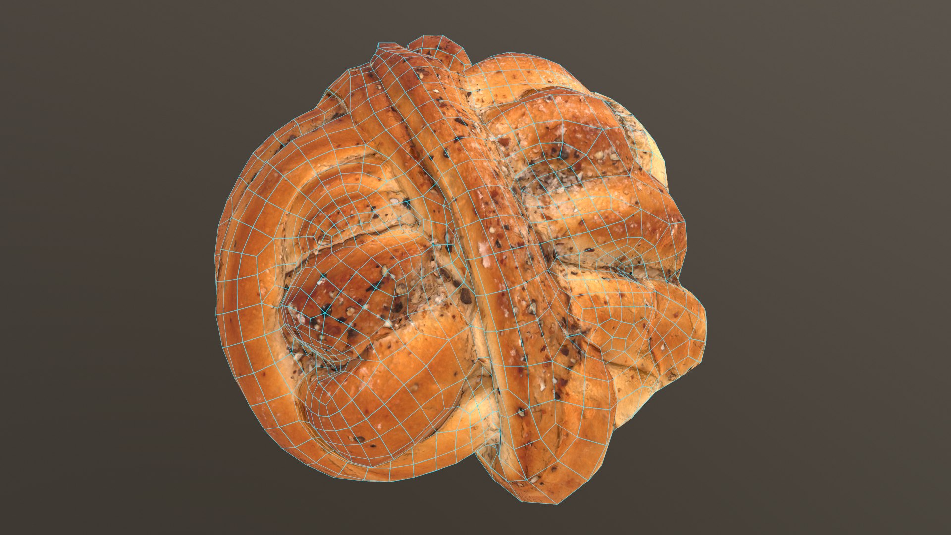 3D Round Challah Bread AR VR PBR Lowpoly With Game Ready 3d Model ...