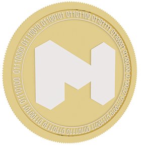 matic gold coin 3D model