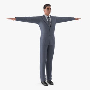 businessman rigged business male man 3D model