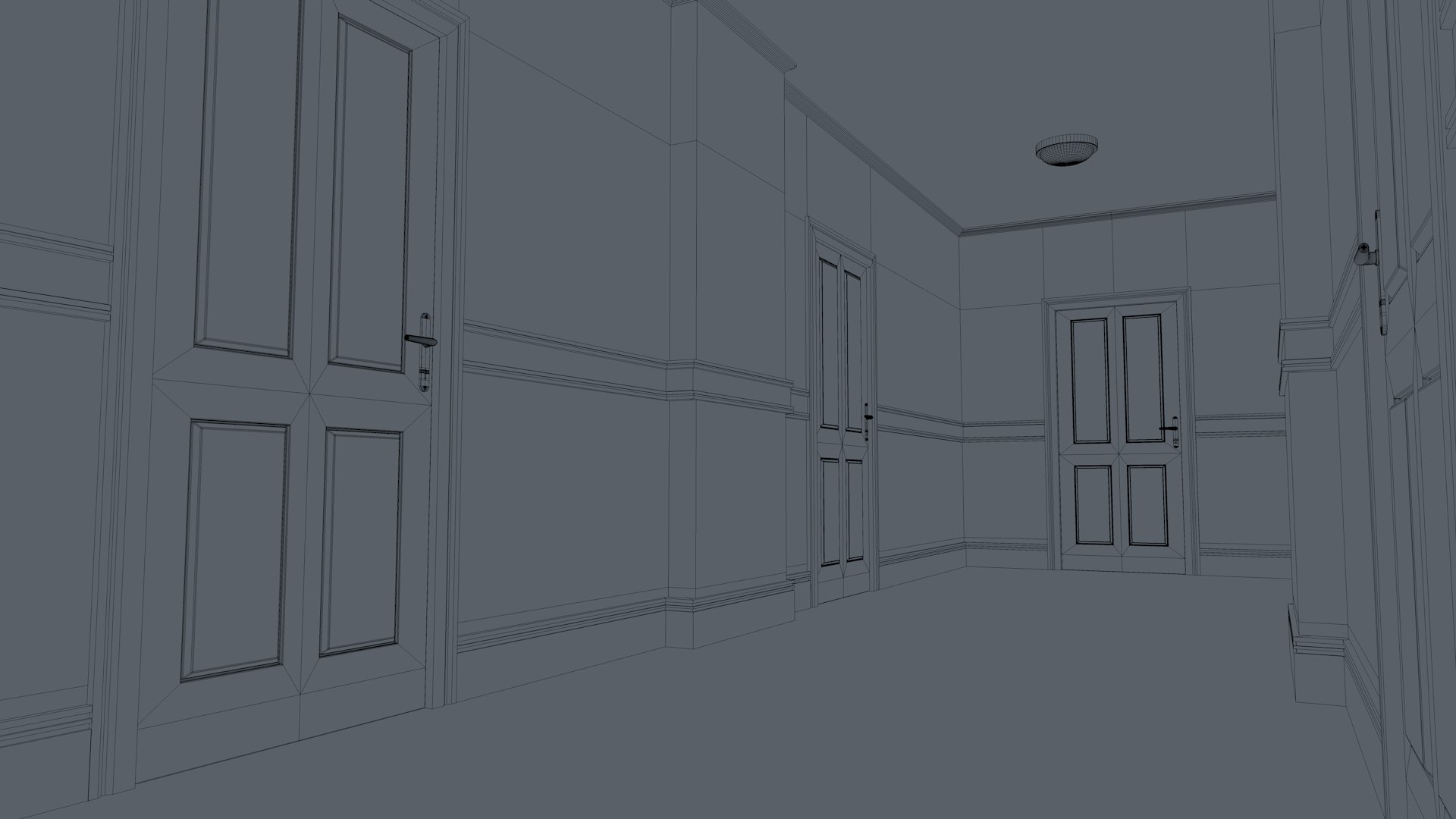 Apartment Hallway 3D https://p.turbosquid.com/ts-thumb/5E/gPC3FY/Bd/wireframes0002/png/1718658263/1920x1080/fit_q87/f31bcbd40623331475514e65a2857516b5bde8b6/wireframes0002.jpg