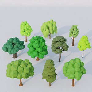 Low Poly Tree Pack 3 model
