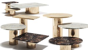 Coffe table marble 3D model