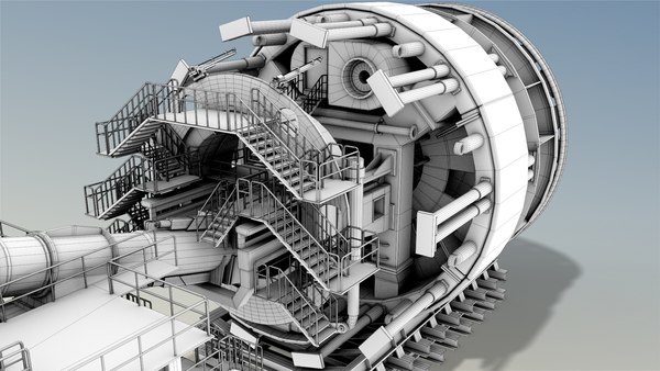 Low-poly tbm 3D - TurboSquid 1658465