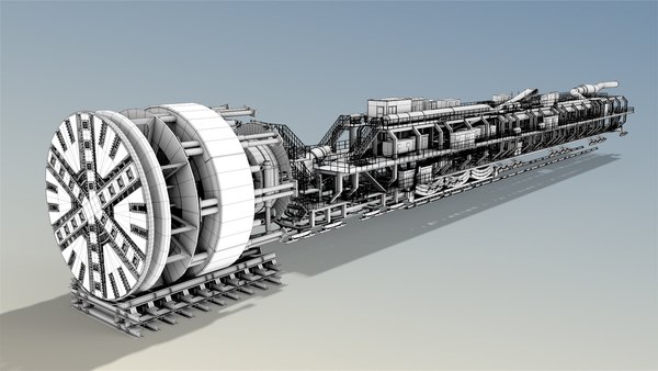 Low-poly tbm 3D - TurboSquid 1658465