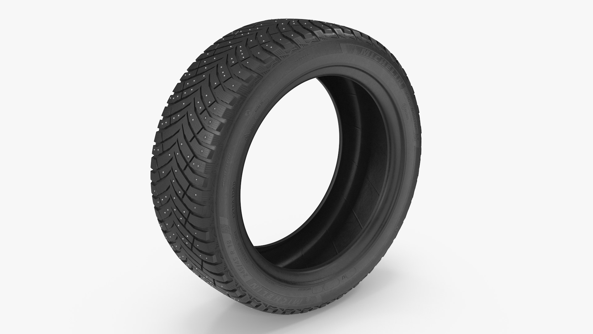 Michelin Winter Spikes-Tire 3D model preview