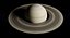 3D photorealistic saturn planet 7 model