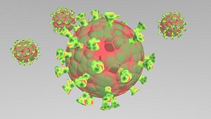 3D coronavirus model