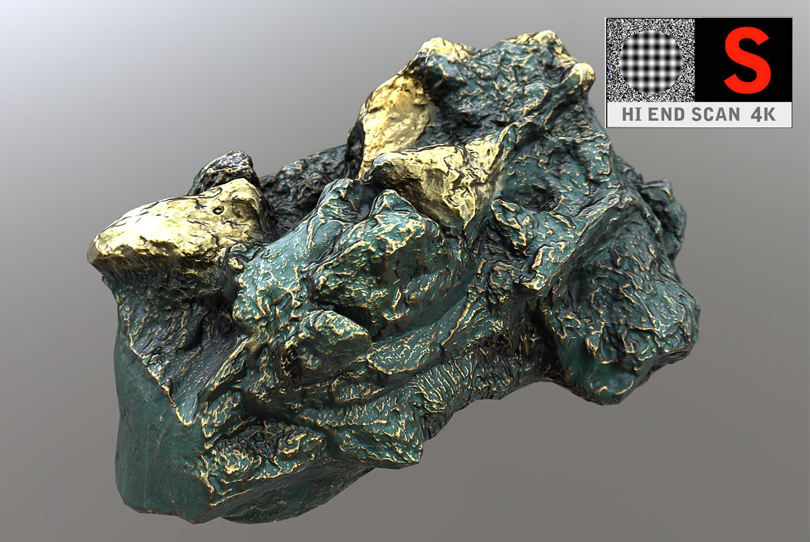 3d model of alien rock pack 14