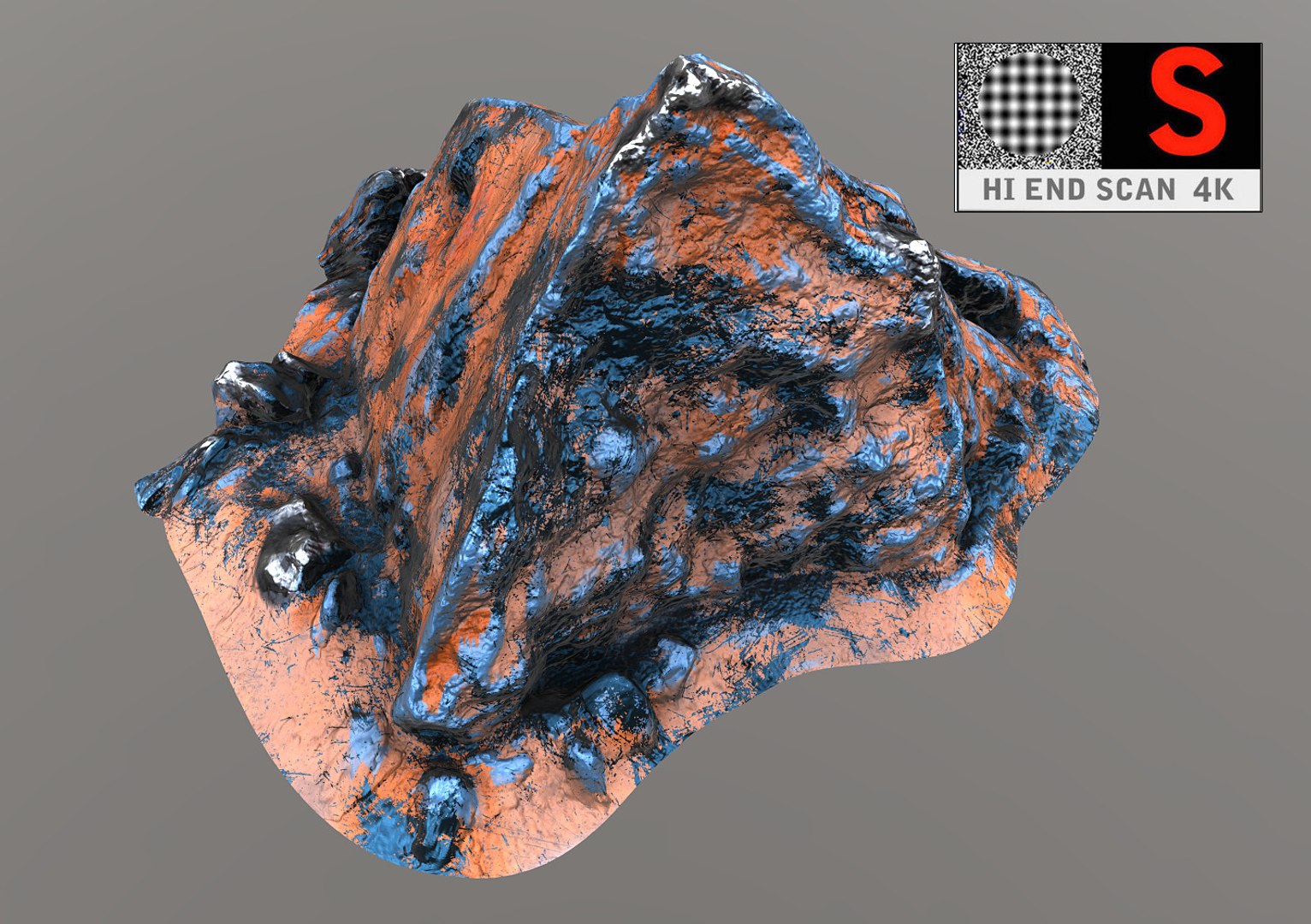 3d model of alien rock pack 14