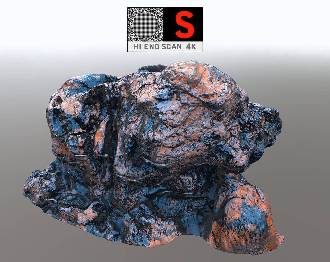 3d model of alien rock pack 14