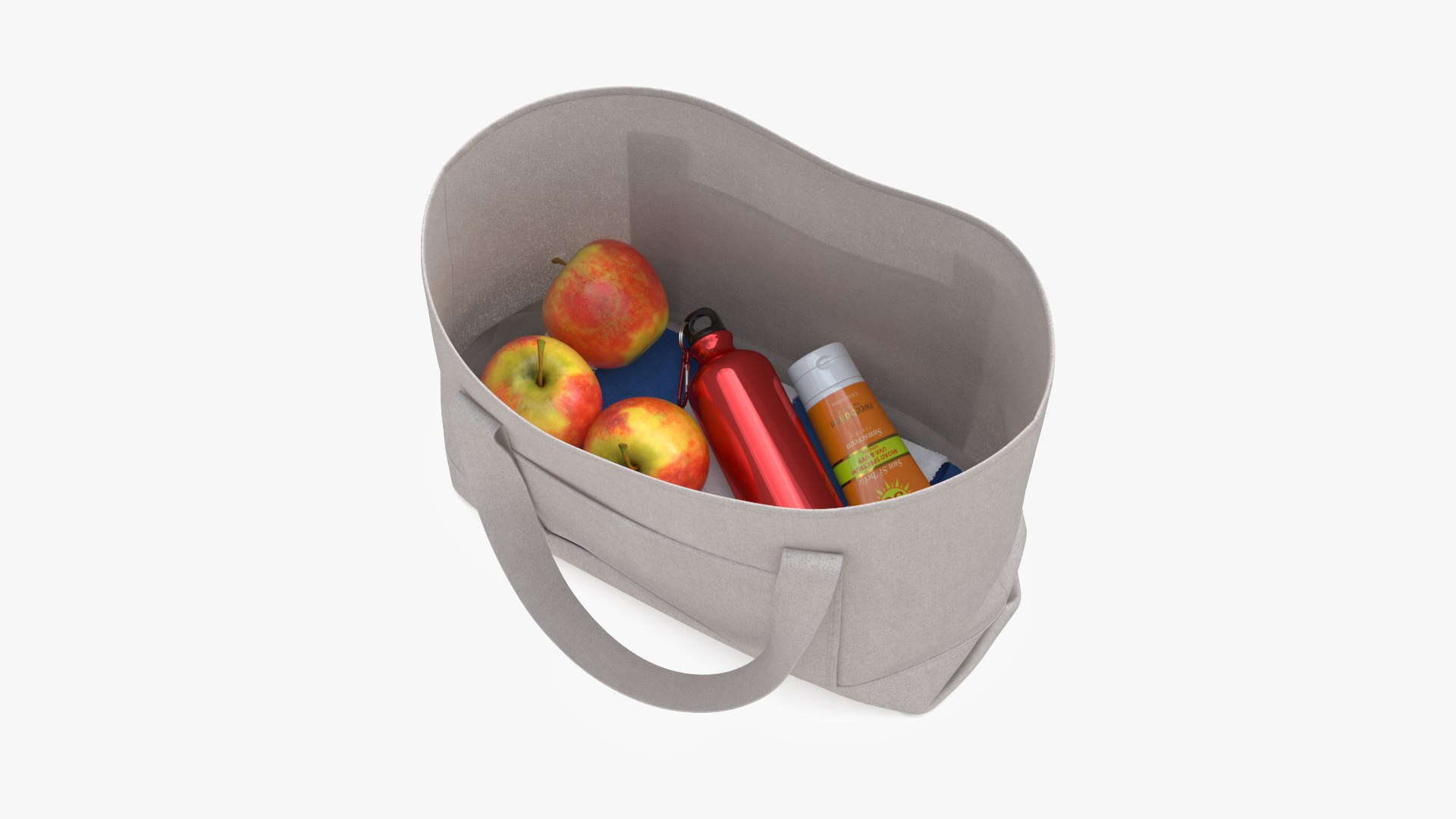 Beach Bag Fur 3D model preview