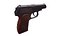 Pistolet PM Makarov Prêt pour le jeu low-poly