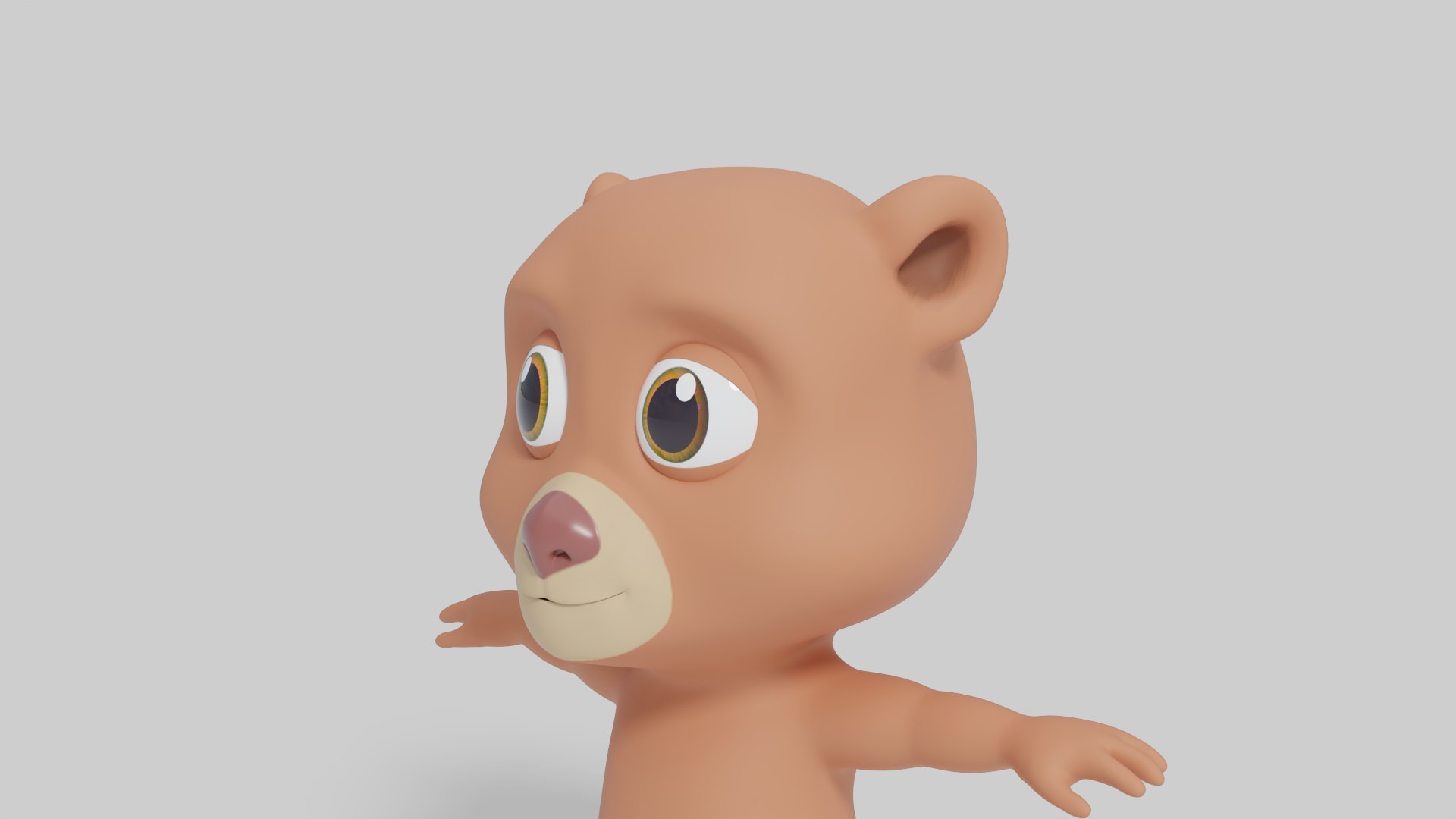 3D 3DBearCartoonRig Model - TurboSquid 2190158