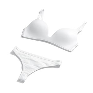 3D Womens Lingerie White Set - underwear bra with tankini string panties model
