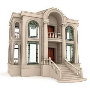 classical building 03 3D model