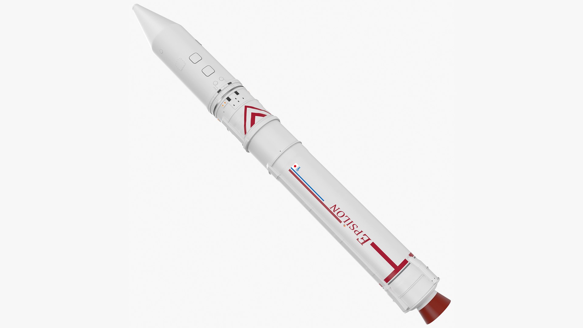 Japanese Epsilon Rocket 3D model preview