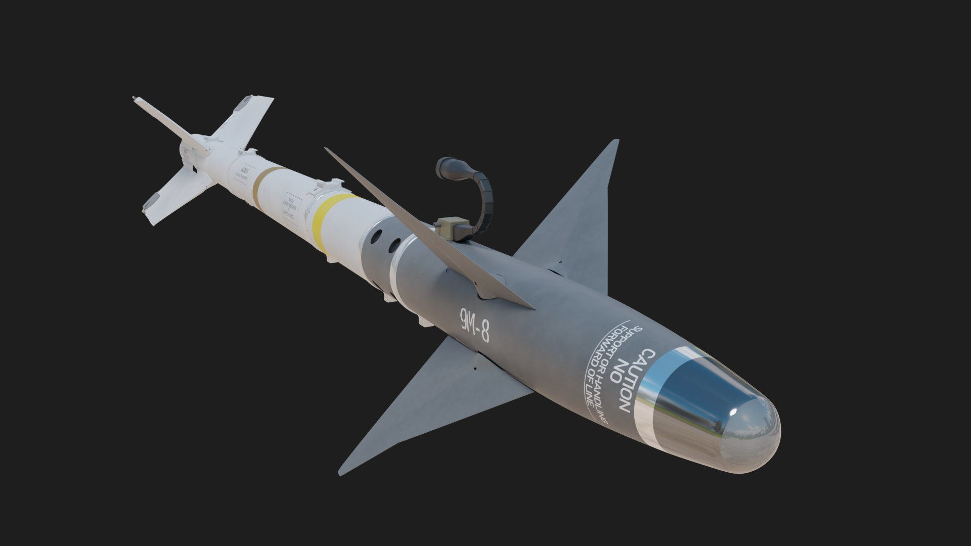 Aim-9M Sidewinder Missile Model - TurboSquid 2141532