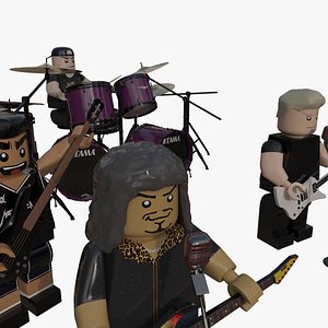 Metallica Lego doll 3D