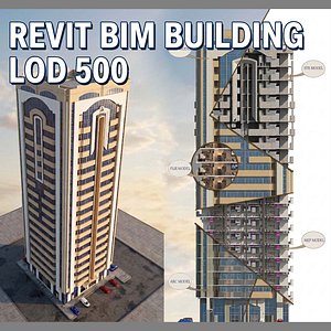 High Detail Multi Discipline BIM Model  LOD 500  Revit  Navisworks