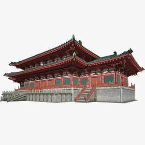 3d x chinese architectural palace