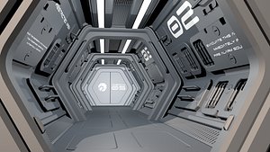 Sci-Fi Spaceship Corridor