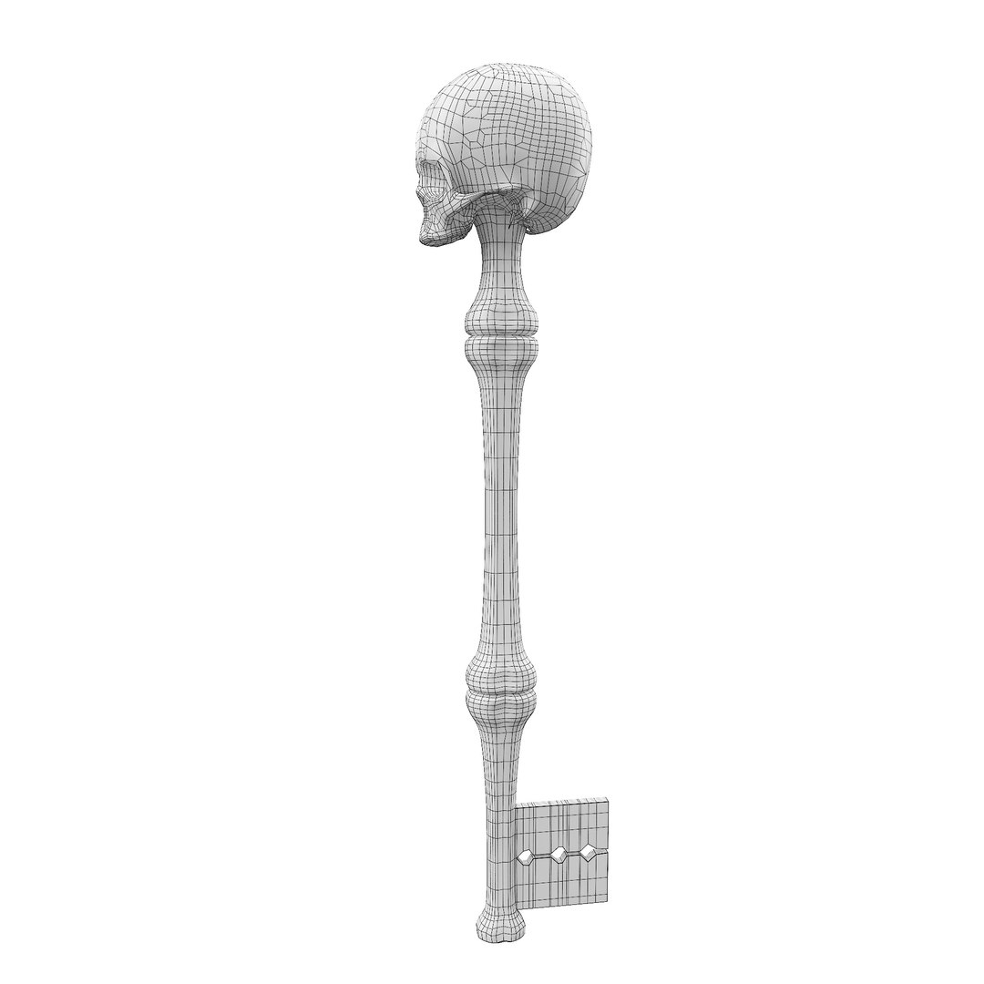 3D Model Grungy Skull Key 3d Model - TurboSquid 1977738