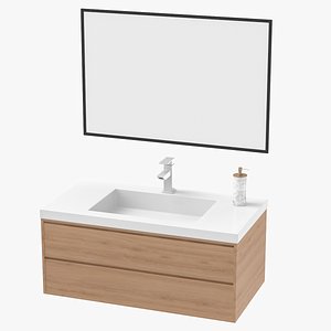 3D Bathroom Sink Unit 03