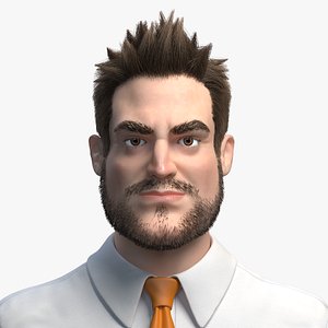 man cartoon 3D model