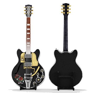 electric guitar steampunk model