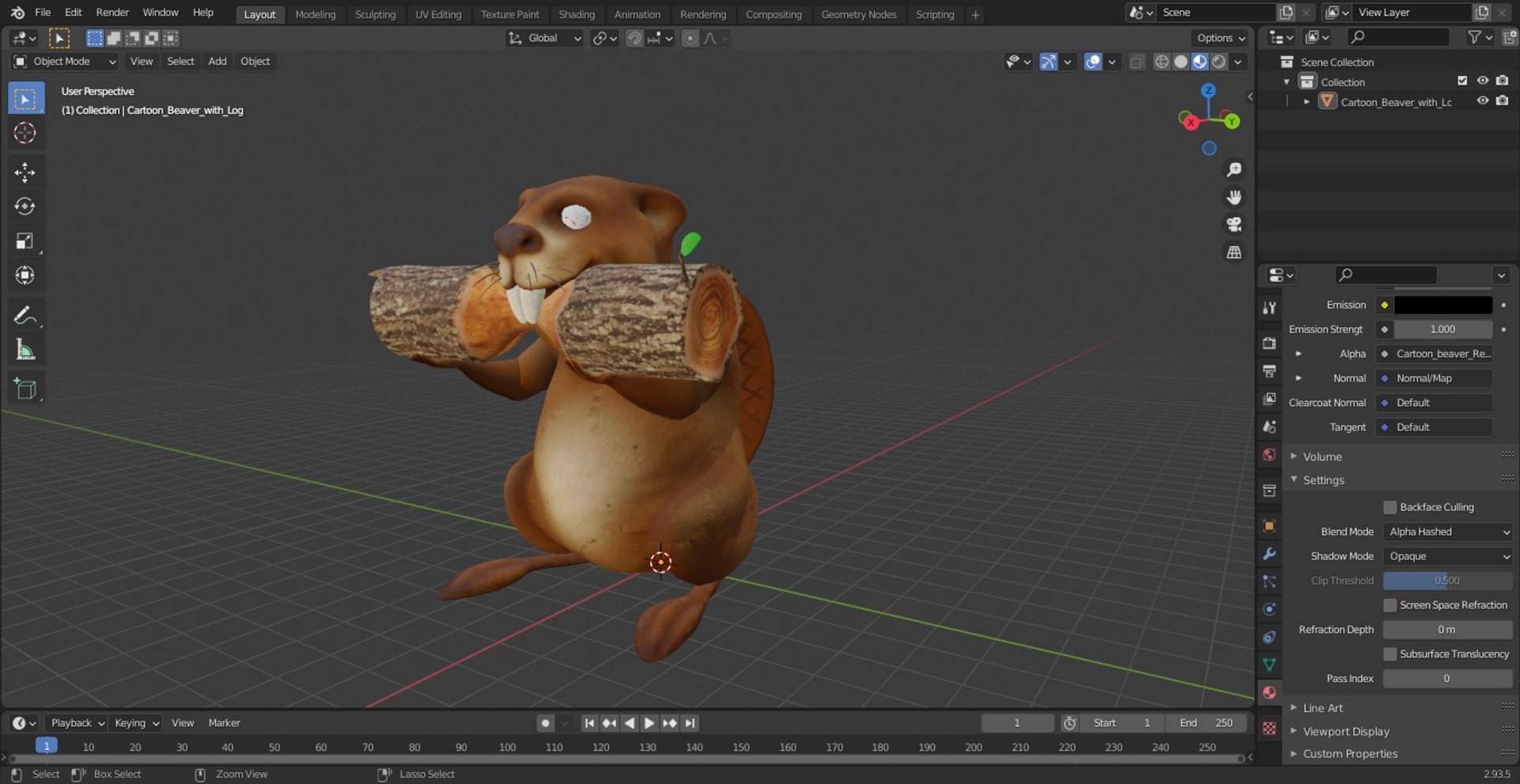 Cartoon Beaver with Log model https://p.turbosquid.com/ts-thumb/5F/a4WhAH/a0/cartoonbeaverwithlogc4dmodel024/jpg/1635558034/1920x1080/fit_q87/520d5fa884912721821dea05d74b8a91c4a608cd/cartoonbeaverwithlogc4dmodel024.jpg