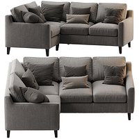BeverlyUpholstered3PieceSectional Gray