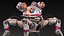 3D Sci-Fi Quadruped Robot - Rigged