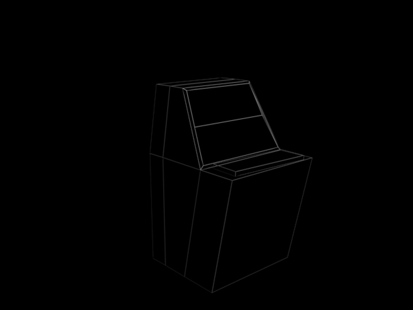 free console computer 3d model