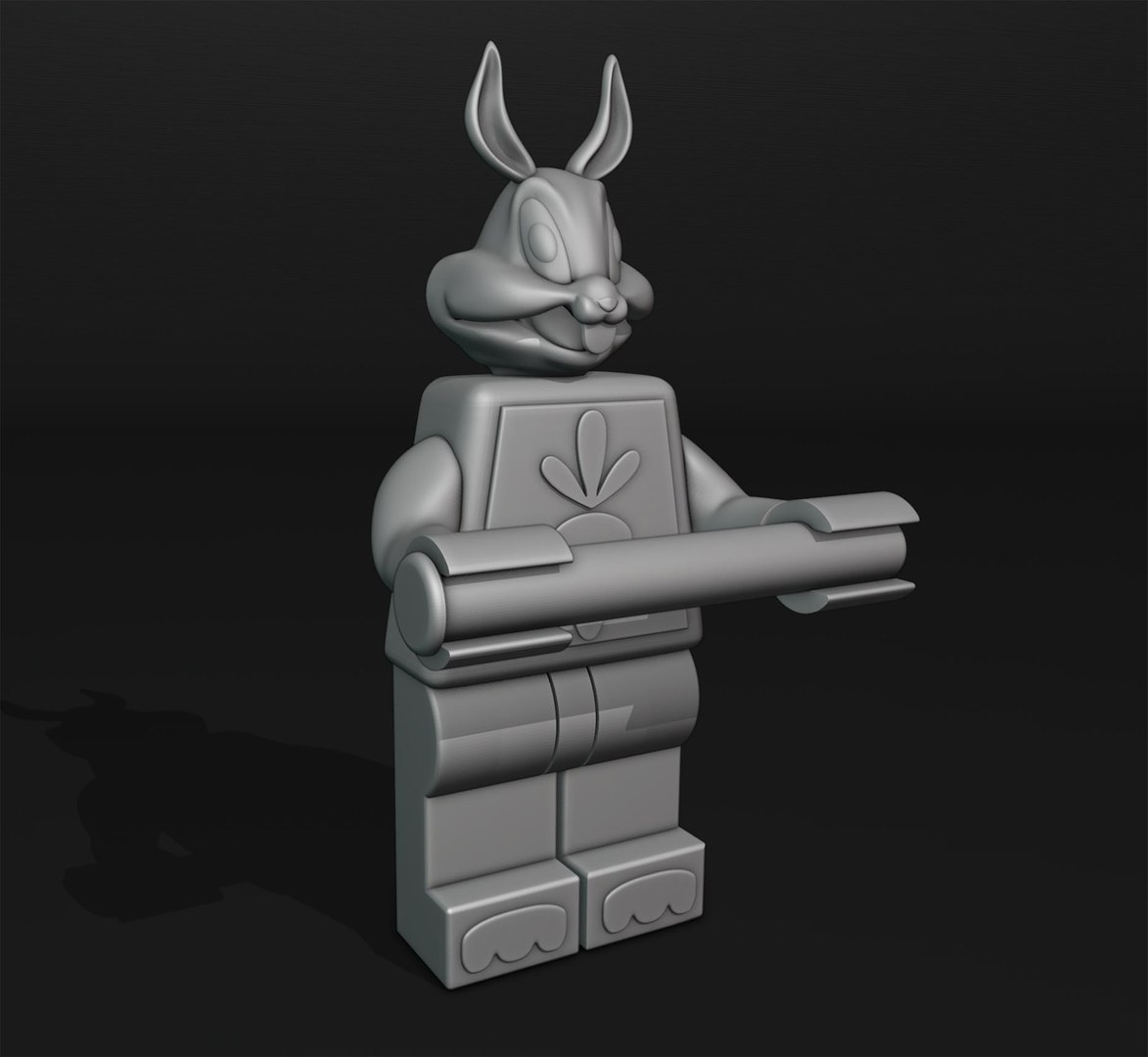3D Bunny Toilet Paper Holder TurboSquid 2082281