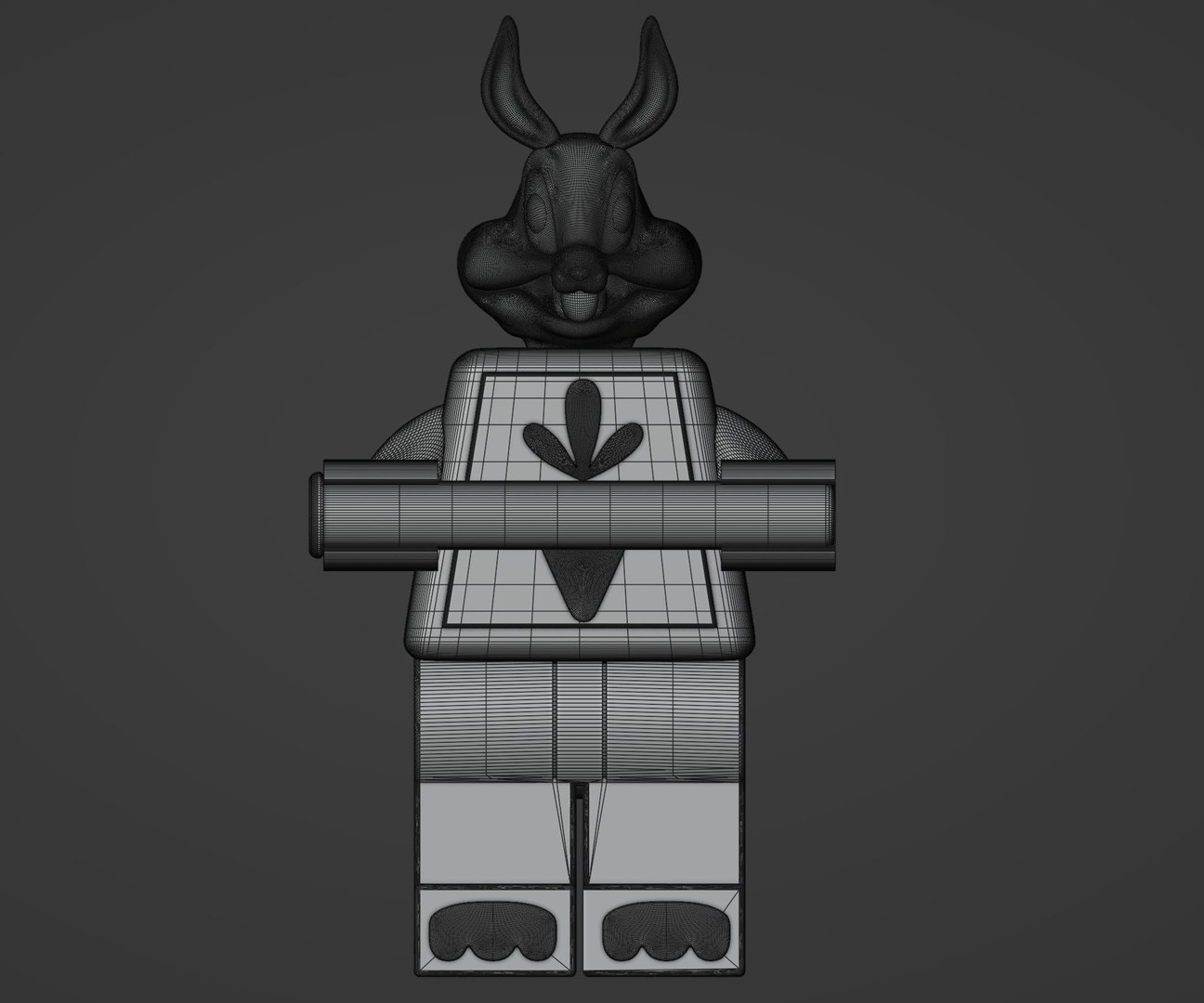 3D Bunny Toilet Paper Holder TurboSquid 2082281