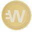 Moneda de oro Wirex Token