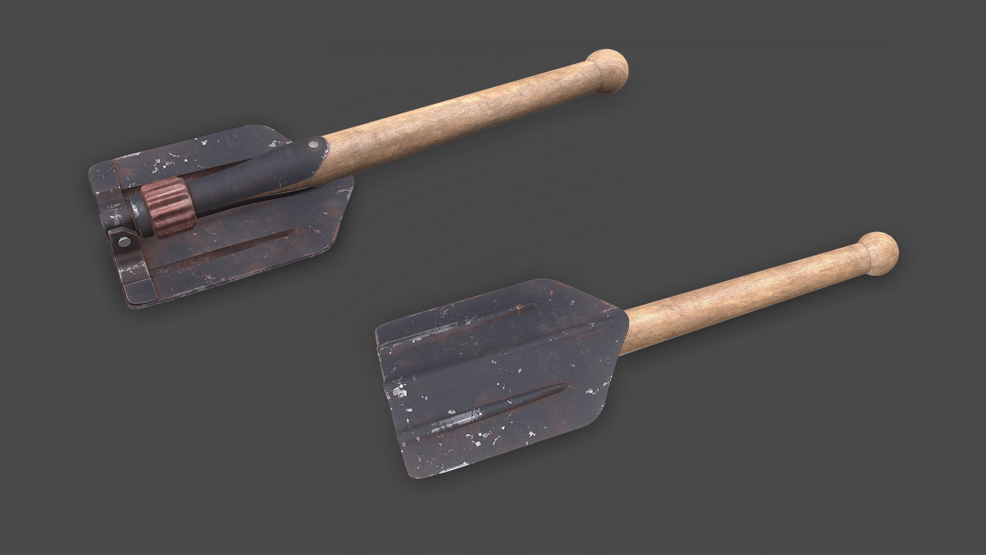 3D model WW2 German Military Folding Shovel Low-poly PBR https://p.turbosquid.com/ts-thumb/5F/fxai0s/rG/03/png/1756952813/1920x1080/fit_q87/79fddd48367e74a62b1ea7e77874626cb4eb5f3a/03.jpg