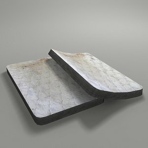 3D model old mattress