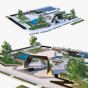 3D model 3D City Green Space