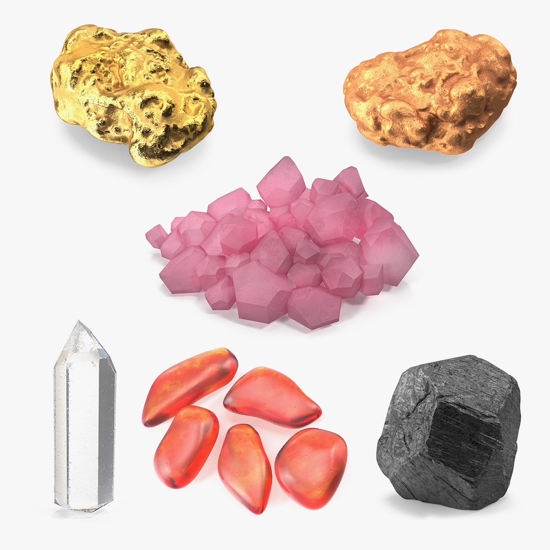 Minerals Collection 4 3D model preview