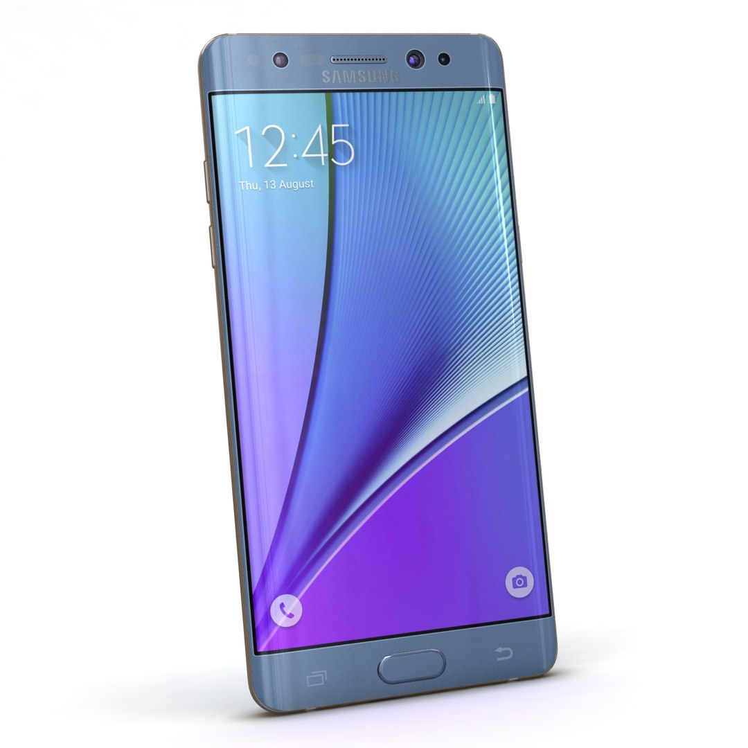 3d Model Samsung Galaxy Note7 Blue