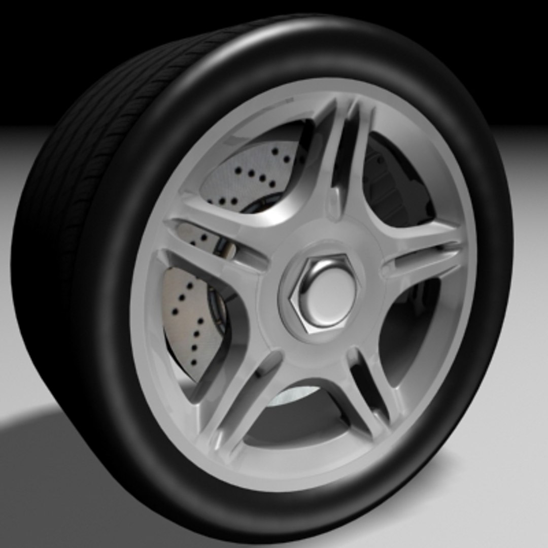 maya car wheel tire
