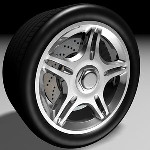 maya car wheel tire