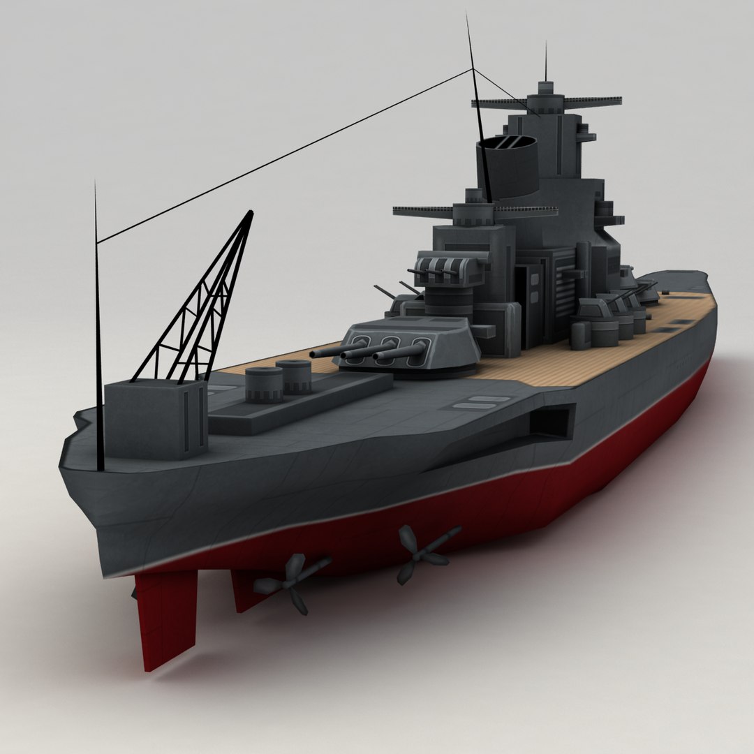 Battleship Yamato 3d Model